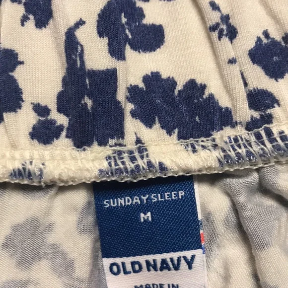 Old Navy Woman’s Sunday Sleep Floral Print Super Soft Summer PJs Size S/M | NWOT - Picture 4 of 6